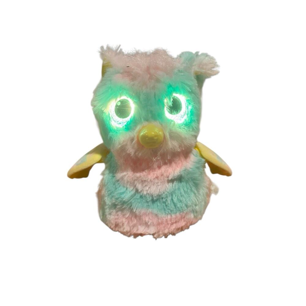 Hatchimals Pink Purple Yellow Interactive‎ Walking OWL Light Up Eyes WORKS!